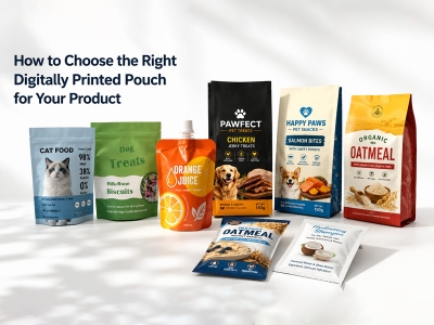 different types of Digitally Printed Pouches